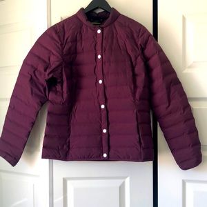 Helly Hansen light burgundy puffer size L